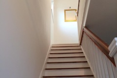 Property refurbishment re-build wall areas, stairwell walls and ceiling - complete plastering