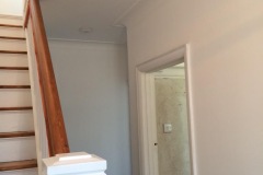 Property refurbishment re-build wall areas, stairwell walls and ceiling - complete plastering.