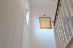 Property refurbishment re-build wall areas, stairwell walls and ceiling - complete plastering